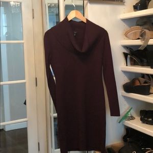 Magenta sweater dress